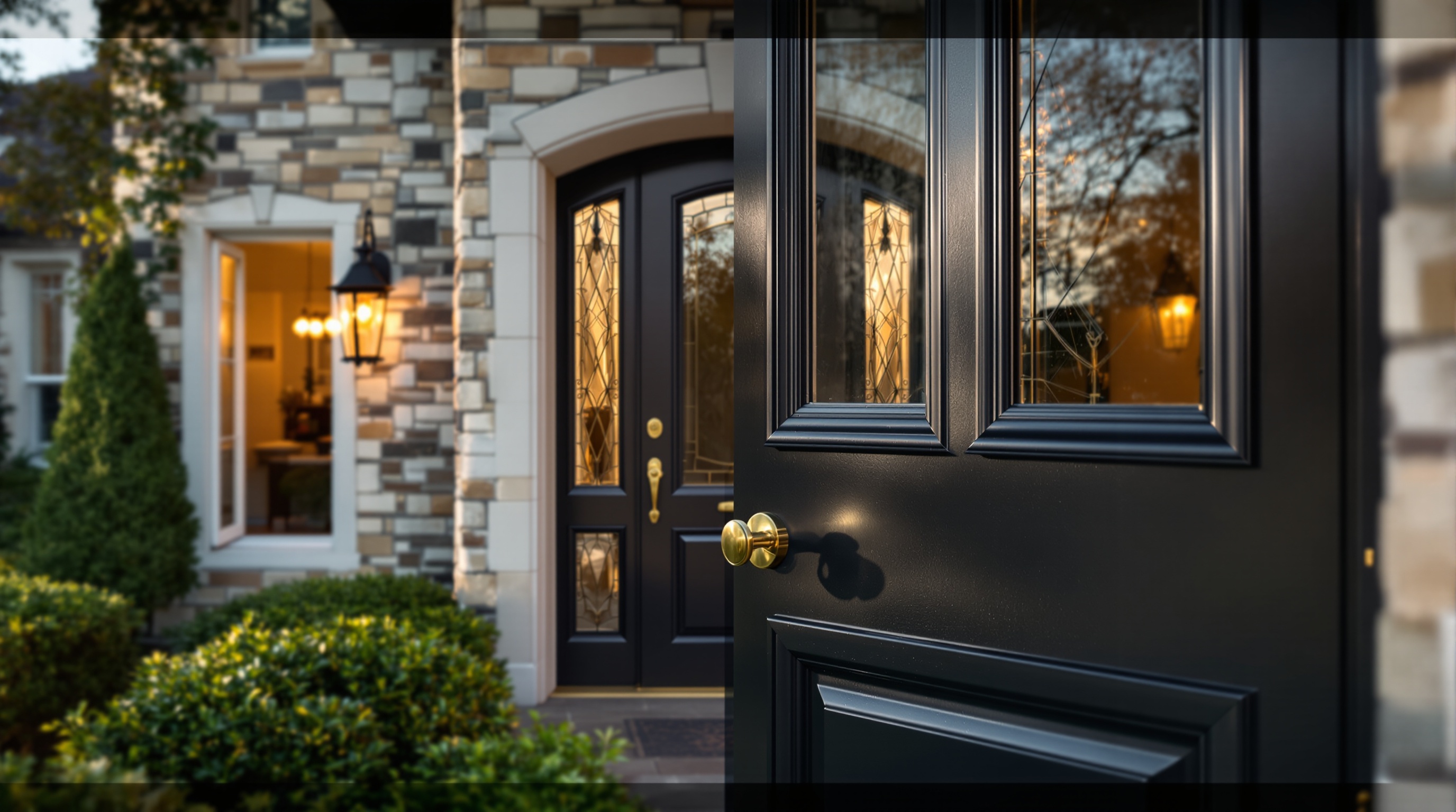 Completed door installation on a Long Island colonial home