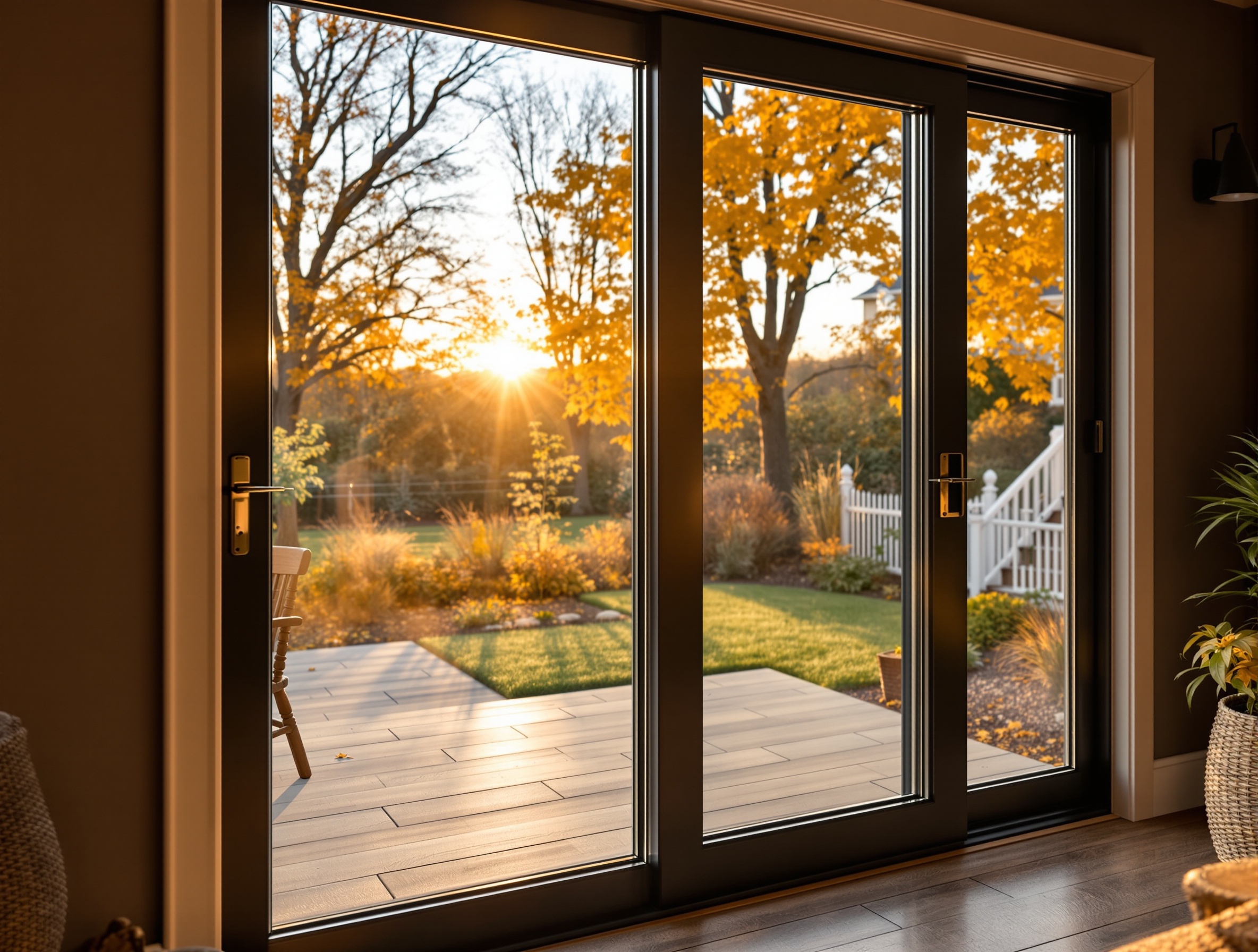 Bay Shore colonial with new Andersen sliding patio door